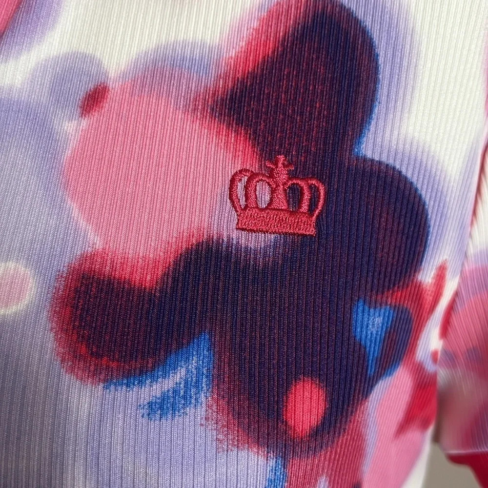 Juicy by Juicy Couture Polo Style Shirtdress in a Floral Pattern - Size L - Picture 3 of 8